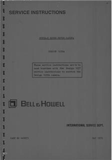 Bell and Howell 1239 manual. Camera Instructions.